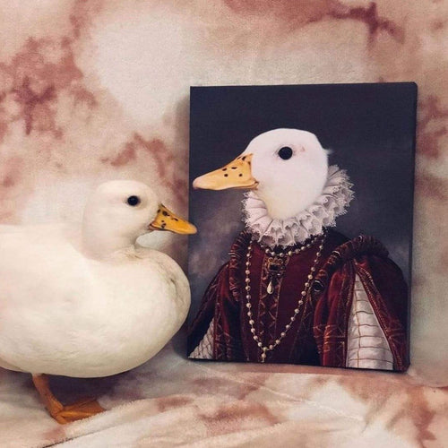Crown and Paw - Custom Crown & Paw Portrait - One Pet