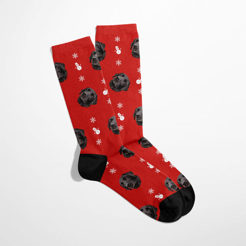 Crown and Paw - Custom Clothing Christmas Bundle Deal: Pet Face Sweatshirt and Socks (Save $30)