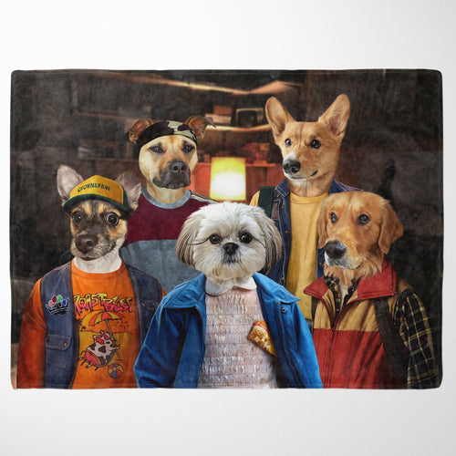 Crown and Paw - Blanket The 80's Kids - Custom Pet Blanket