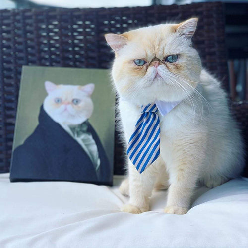 Crown and Paw - Custom Crown & Paw Portrait - One Pet