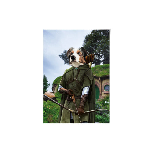 Crown and Paw - Poster The Archer - Custom Pet Poster 8.3" x 11.7" / Background 2