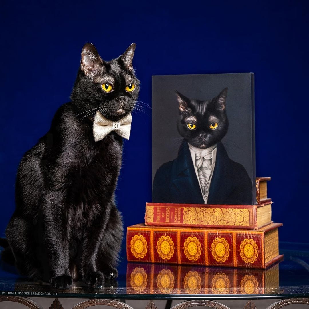 Crown and Paw - Canvas The Aristocrat - Custom Pet Canvas