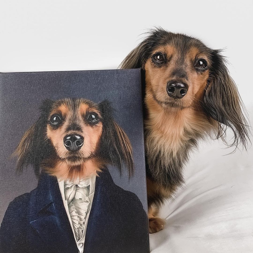 Crown and Paw - Canvas The Aristocrat - Custom Pet Canvas 8" x 10" / Unframed