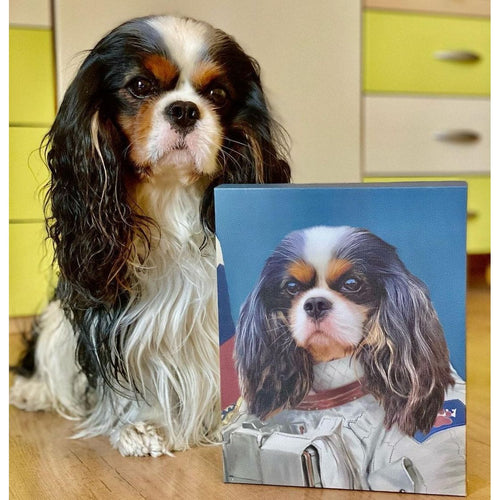 Crown and Paw - Canvas The Astronaut - Custom Pet Canvas