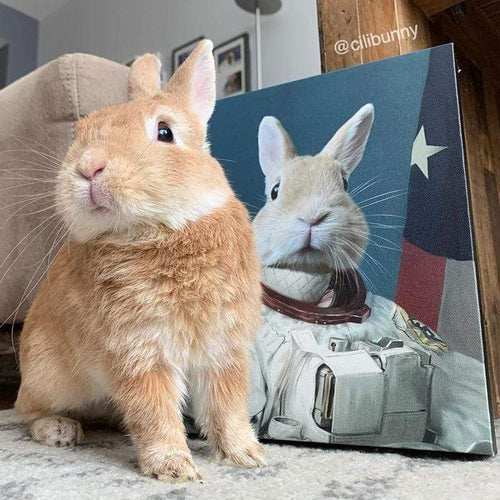 Crown and Paw - Custom Crown & Paw Portrait - One Pet