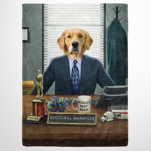 Crown and Paw - Blanket The Best Boss - Custom Pet Blanket