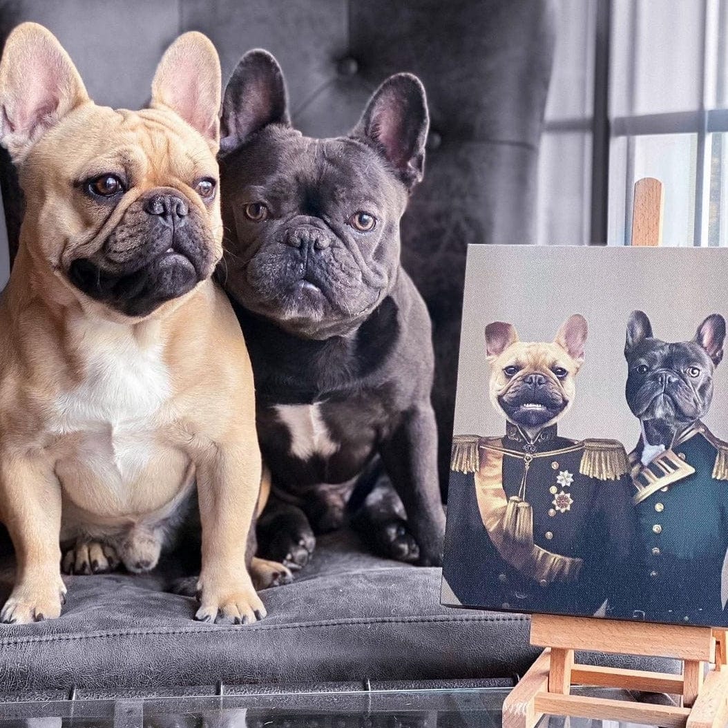 Crown and Paw - Canvas The Brothers In Arms - Custom Pet Canvas