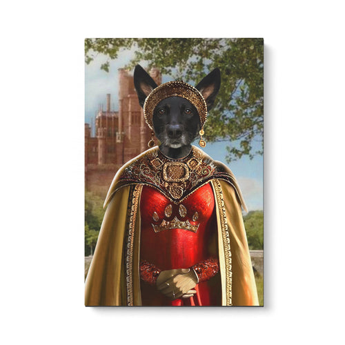 Crown and Paw - Canvas The Dragon Princess - Custom Pet Canvas