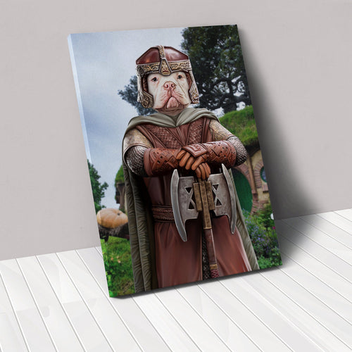 Crown and Paw - Canvas The Dwarf - Custom Pet Canvas 12" x 18" / Background 2