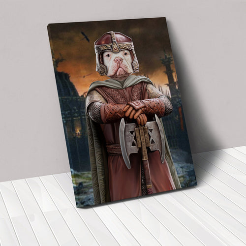 Crown and Paw - Canvas The Dwarf - Custom Pet Canvas 12" x 18" / Background 4