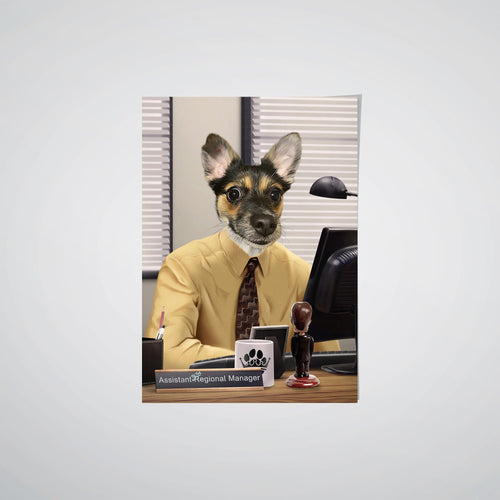 Crown and Paw - Poster The Pawssistant Manager - Custom Pet Poster