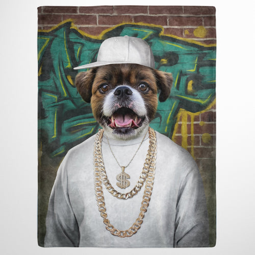 Crown and Paw - Blanket The Rapper - Custom Pet Blanket