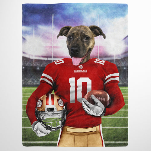 Crown and Paw - Blanket The Pawty Niners - Custom Pet Blanket
