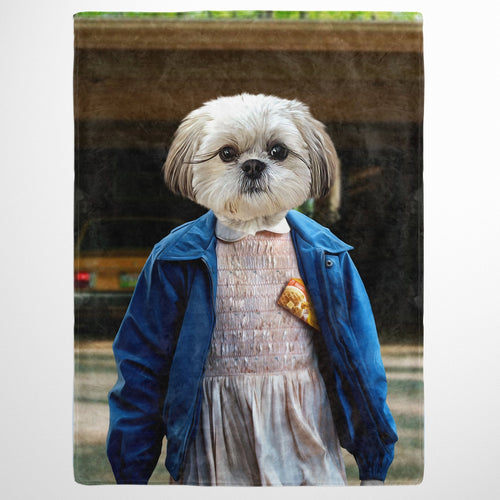 Crown and Paw - Blanket The Strange Girl - Custom Pet Blanket 30" x 40" / Garage