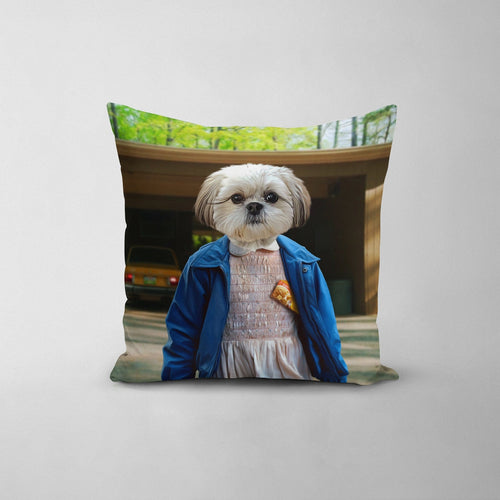 Crown and Paw - Throw Pillow The Strange Girl - Custom Throw Pillow 14" x 14" / Garage