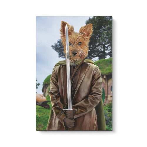 Crown and Paw - Canvas The Swordsman - Custom Pet Canvas