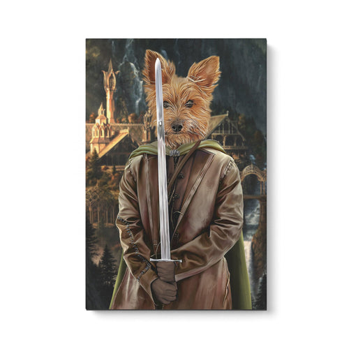 Crown and Paw - Canvas The Swordsman - Custom Pet Canvas