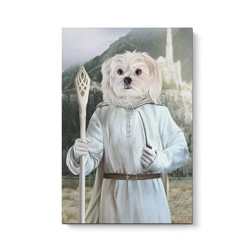 Crown and Paw - Canvas The White Sorcerer - Custom Pet Canvas