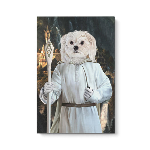 Crown and Paw - Canvas The White Sorcerer - Custom Pet Canvas