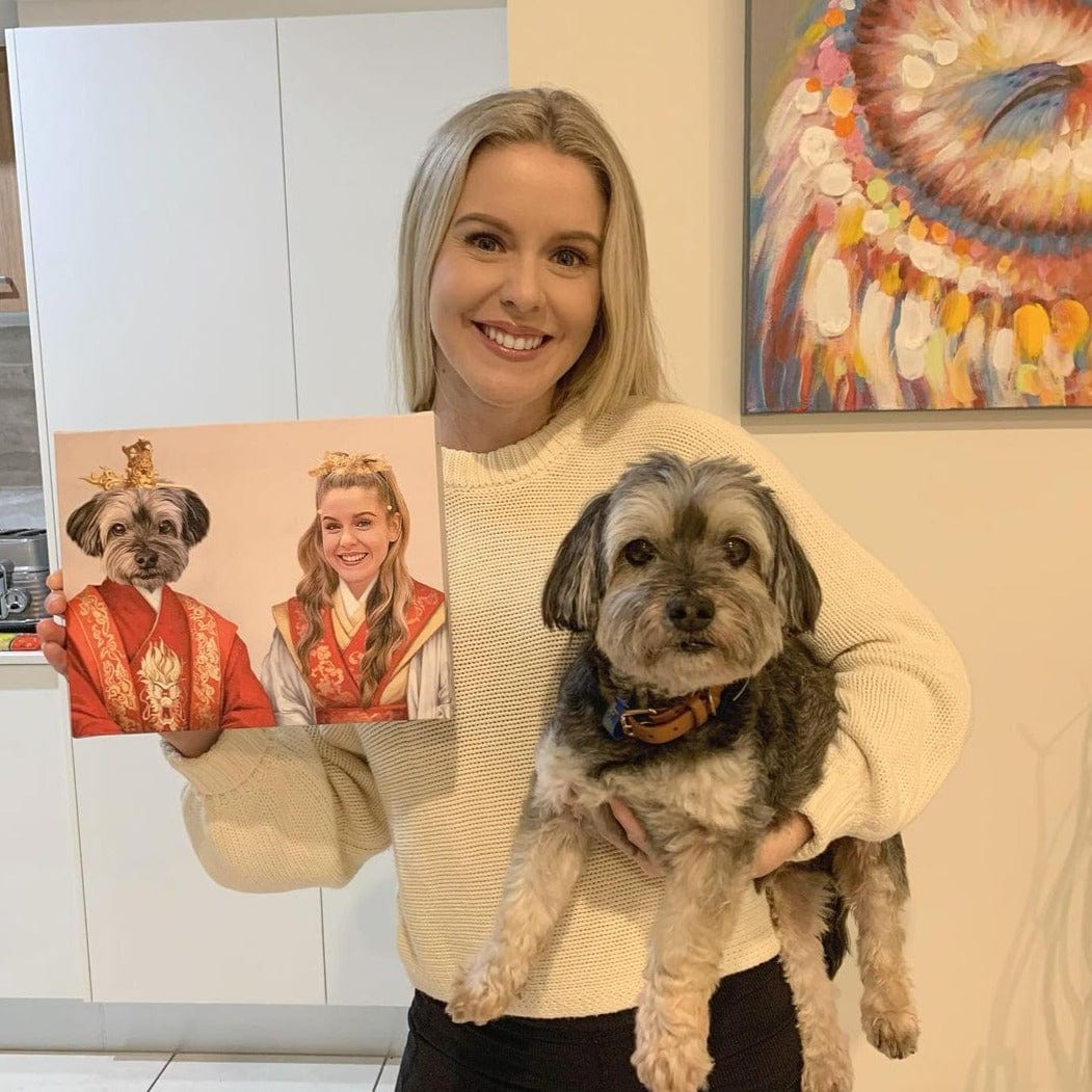 The Asian Rulers Custom Renaissance Pet Canvas Crown And Paw