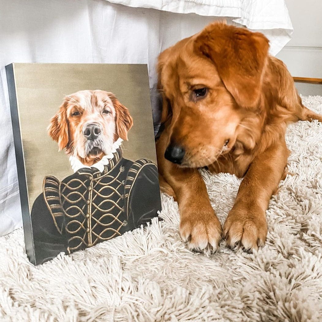 Crown and Paw - Canvas The Noble - Custom Pet Canvas