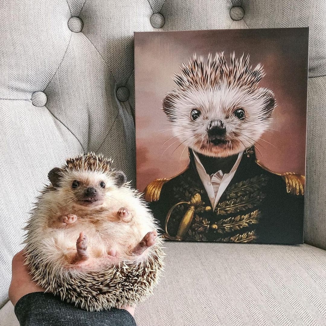 Crown and Paw - Canvas The General - Custom Pet Canvas
