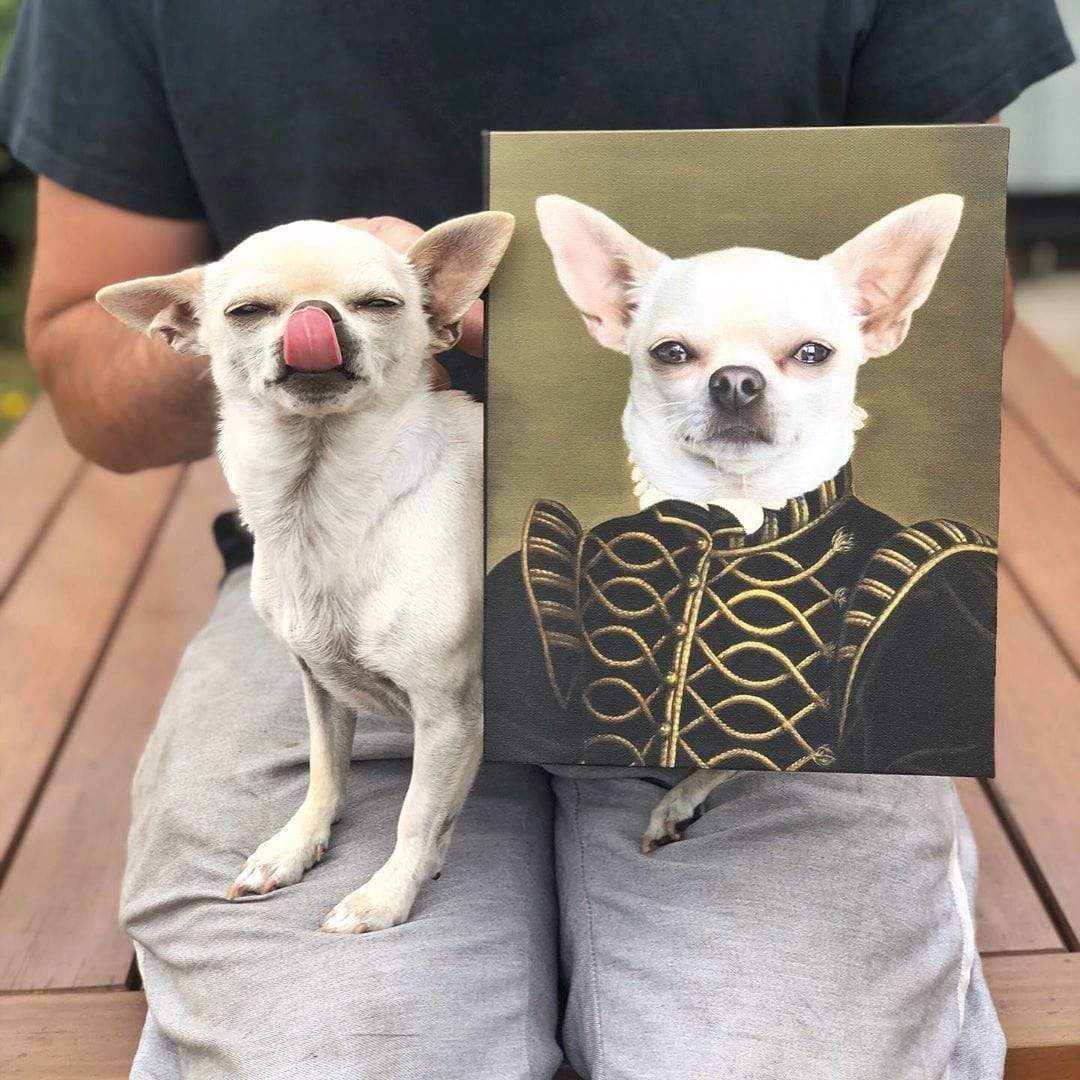 Crown and Paw - Canvas The Noble - Custom Pet Canvas