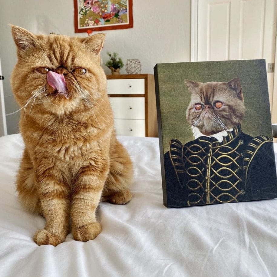 Crown and Paw - Canvas The Noble - Custom Pet Canvas