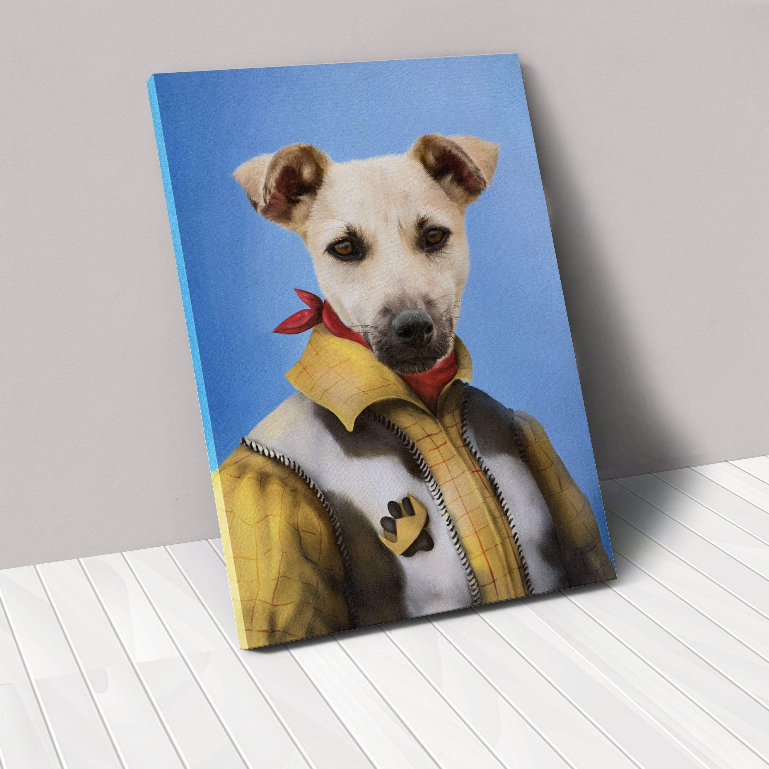 Crown and Paw - Canvas The Cowboy - Custom Pet Canvas