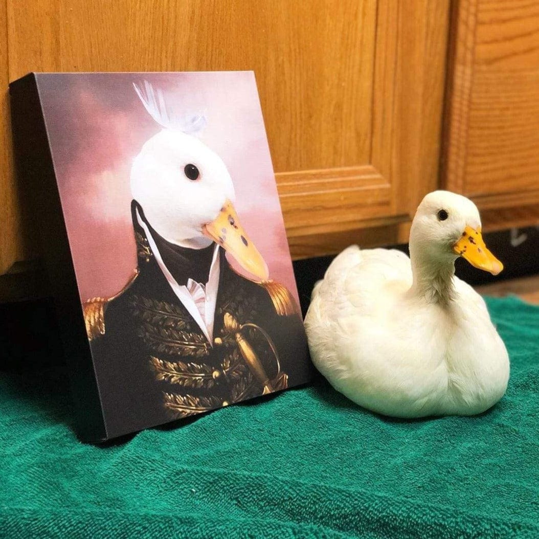 Crown and Paw - Canvas The General - Custom Pet Canvas
