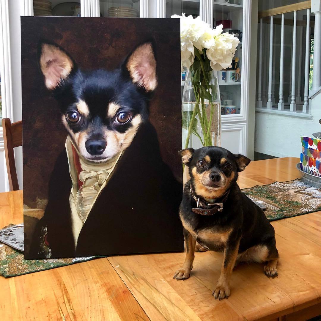 Crown and Paw - Canvas The Count - Custom Pet Canvas