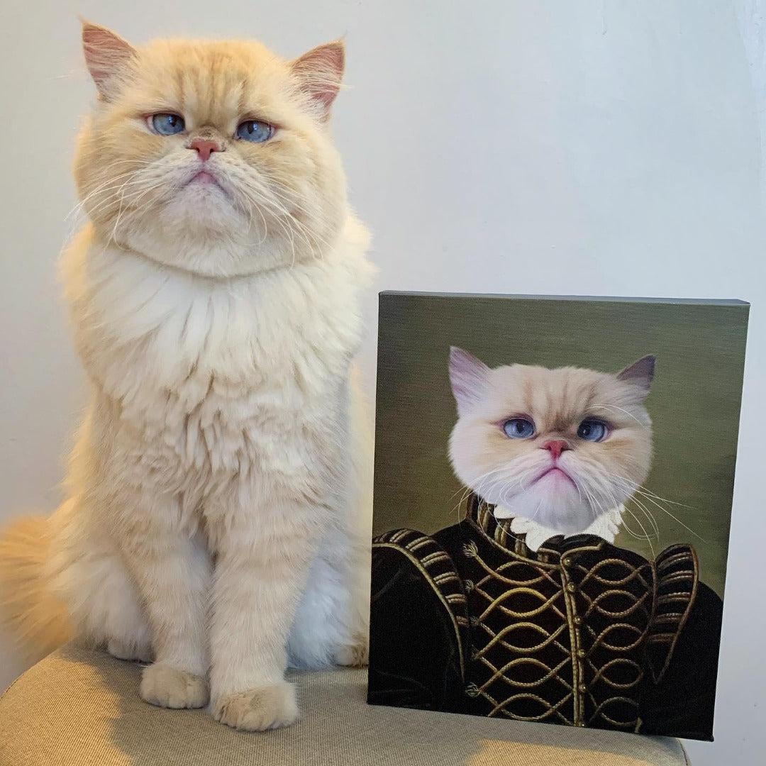 Crown and Paw - Canvas The Noble - Custom Pet Canvas