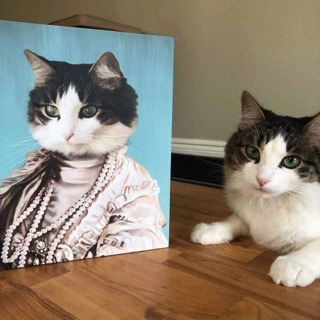 Crown and Paw - Canvas The Queen Regent - Custom Pet Canvas