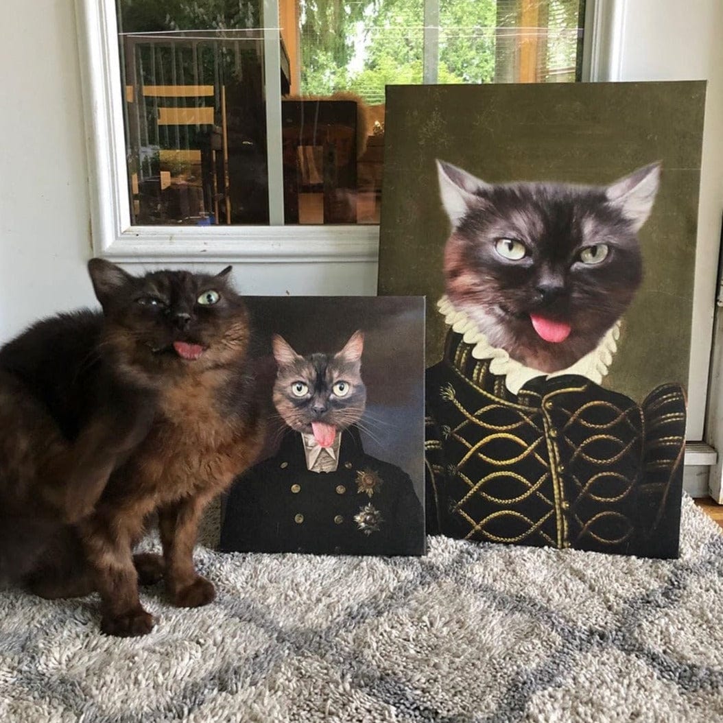 Crown and Paw - Canvas The Noble - Custom Pet Canvas