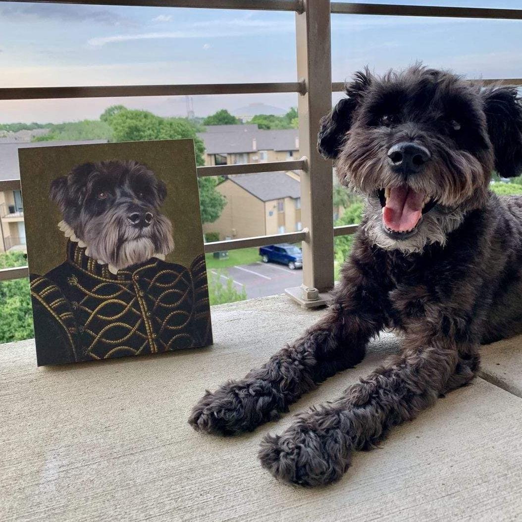 Crown and Paw - Canvas The Noble - Custom Pet Canvas