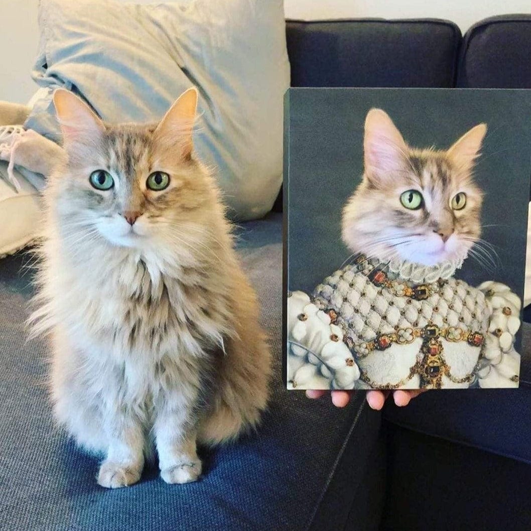 Crown and Paw - Canvas The Princess - Custom Pet Canvas