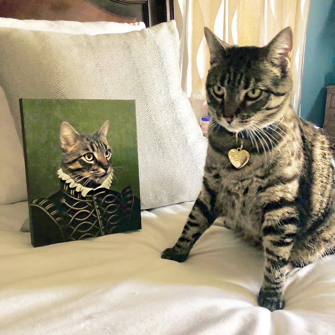 Crown and Paw - Canvas The Noble - Custom Pet Canvas
