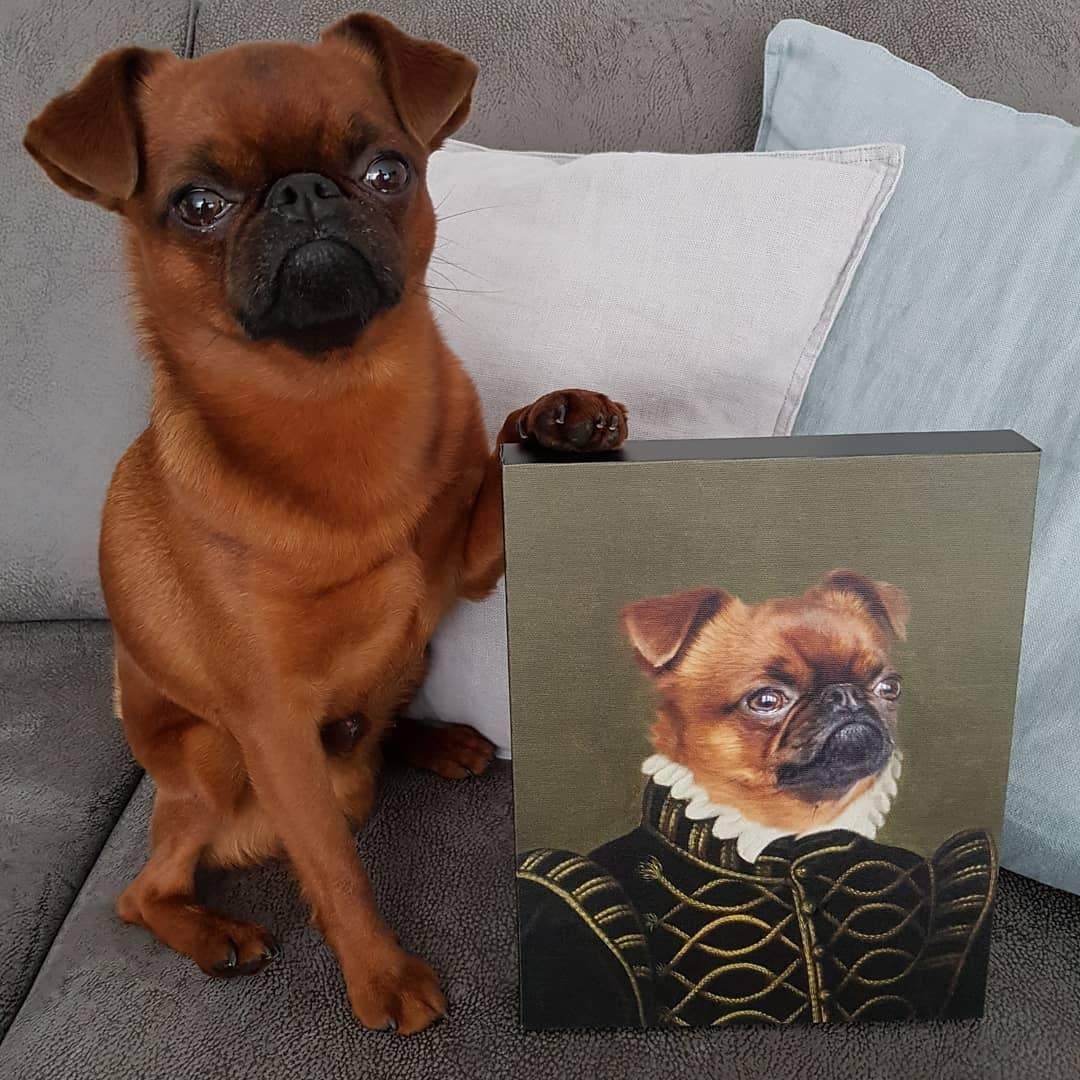 Crown and Paw - Canvas The Noble - Custom Pet Canvas