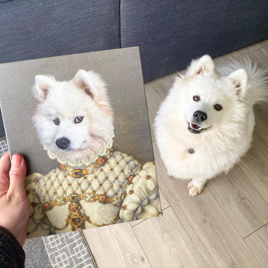 Crown and Paw - Canvas The Princess - Custom Pet Canvas