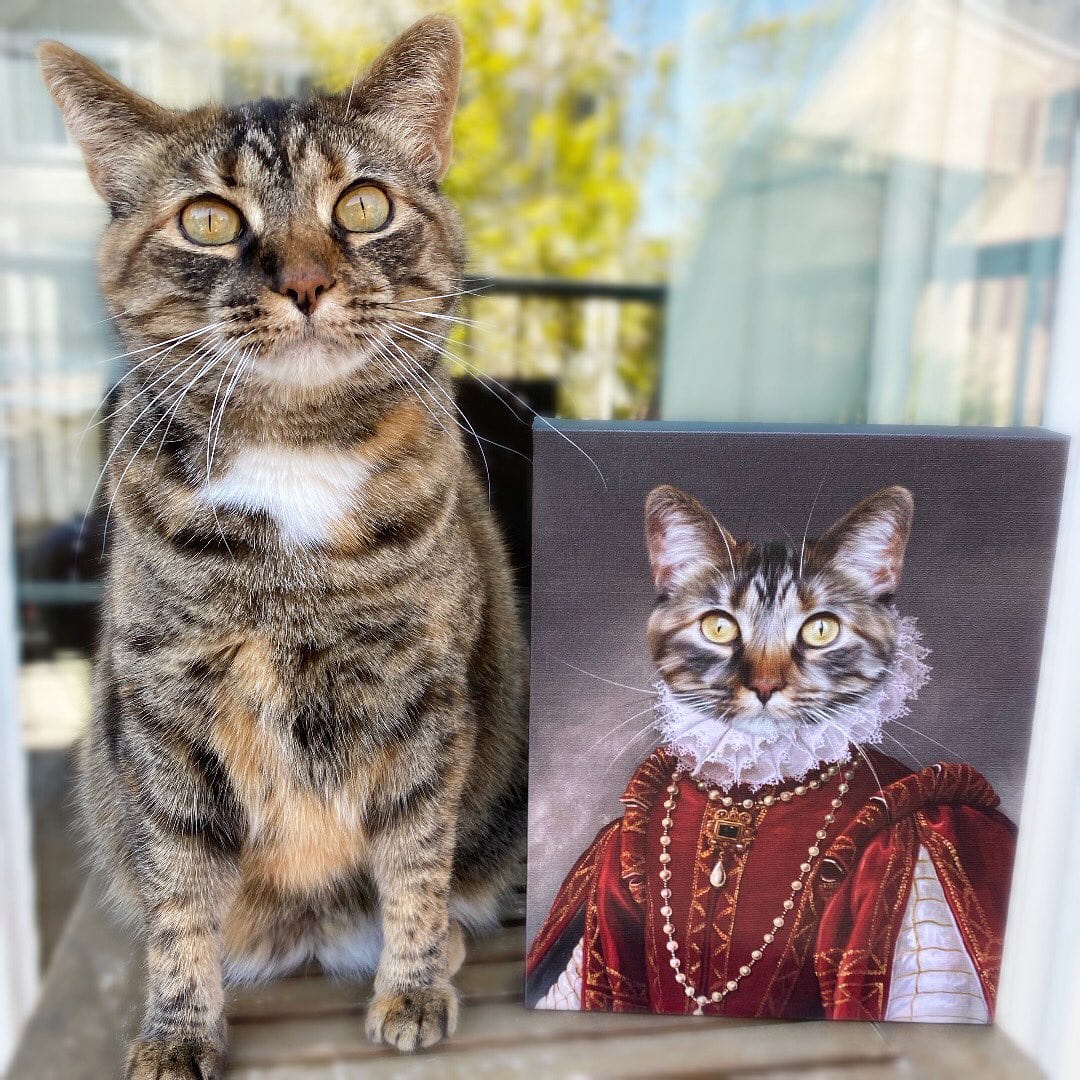 Crown and Paw - Canvas The Queen of Roses - Custom Pet Canvas 8" x 10" / Unframed