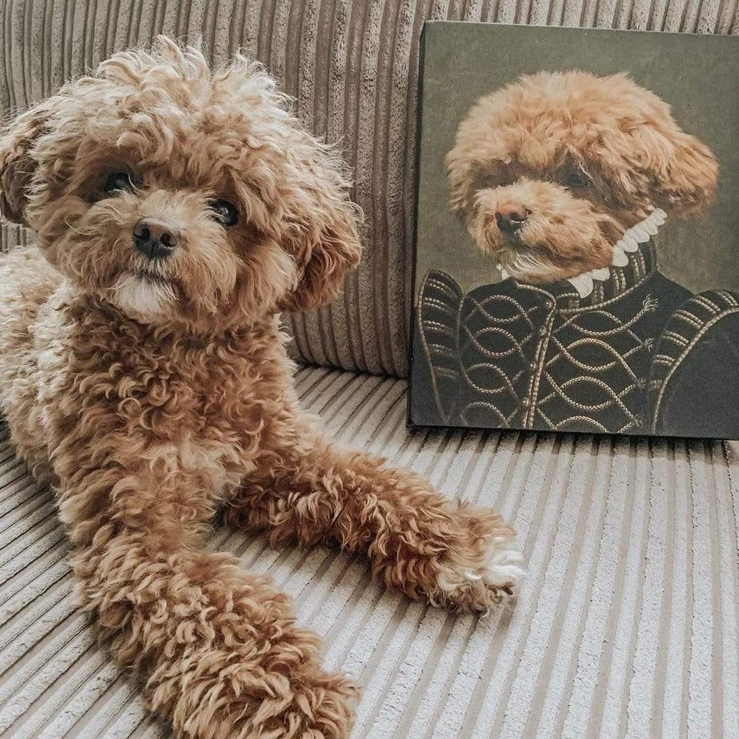 Crown and Paw - Canvas The Noble - Custom Pet Canvas