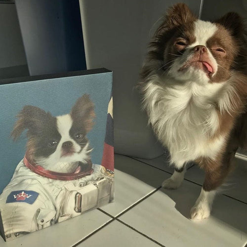 Crown and Paw - Canvas The Astronaut - Custom Pet Canvas