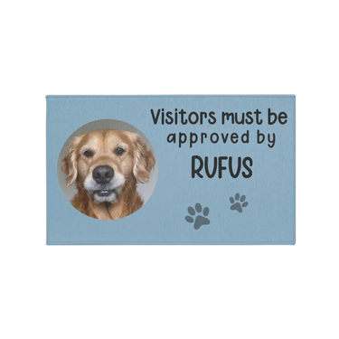 Personalized Visitors Must be Approved by Pet Doormat