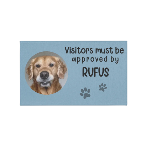 Personalized Visitors Must be Approved by Pet Doormat