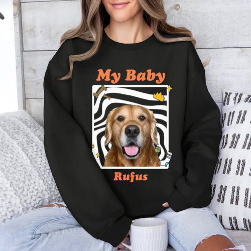 Personalized Pop Art Pet Photo Sweatshirt