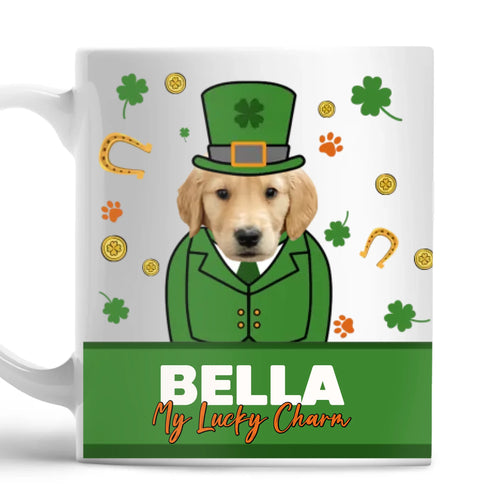 Personalized St. Patrick's Day Pet Photo Mug