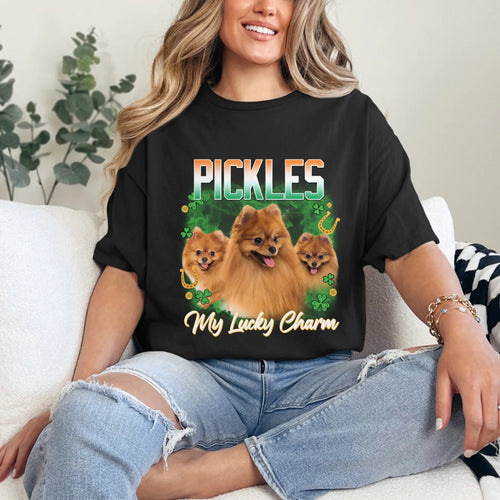 Personalized St. Patrick's Day Pet Photo T-Shirt