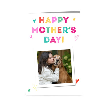 Personalized Custom Polaroid Photo Mother’s Day Greetings Card