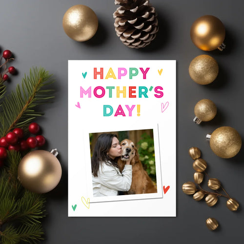Greetings Card 3.5 X 5 Vertical Christmas Mock Up