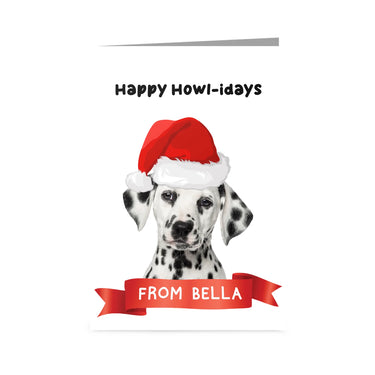 Happy Howlidays Christmas Cards - Custom Pet Greetings Cards